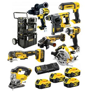 Set 8 scule 18V DeWalt: DCD996, DCF880, DCH273, DCG405, DCS355, DCS367, DCS570, DCL050, DCB132, DCB184x4, DS150, DS300, DS400, Carucior ToughSystem