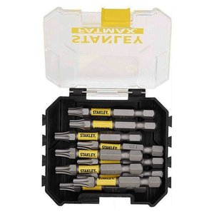 Set 10 varfuri (biti) de impact, T25 x 50 mm, STANLEY® 1/4