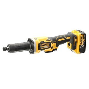 Polizor drept (biax) cu acumulator Li-Ion XR 18V, 2 x 5.0 Ah, bucsa de prindere 6 mm, DeWALT tip DCG426N-XJ